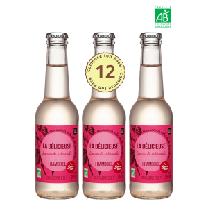 Pack 12 Limonades Bio Framboise 25cl
