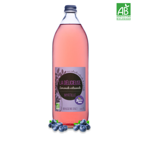 Limonade BIO aux extraits naturels de myrtille   Caractéristiques : limonade artisanale BIO produite avec l’eau des Bora