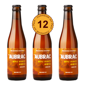 Pack 12 Bières de l’Aubrac Ambrée Elle porte le nom de sa couleur : ambre foncé. La belle se laisse volontiers coiffer d