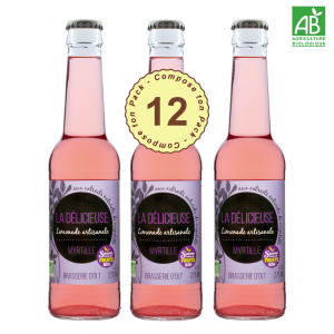 Pack 12 Limonades Bio Myrtille 25cl