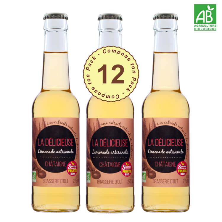 Limonade BIO La Délicieuse Châtaigne Dégustation: Délicieusement parfumée, boisée, la limonade artisanale biologique aux