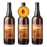 150 6 Bières de l’Aubrac Ambrée Elle porte le nom de sa couleur : ambre foncé. La belle se laisse volontiers coiffer d'u