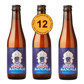 12 Bières IMPERIAL MANDALA Double IPA Délicieusement amères (35 IBU), les India Pale Ales sont brassées avec un houblonn