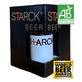 S TARCK Beer 35cl x3 + 1 Verre Starck  A dominante houblonnée, agrémentée d’arômes fruités (agrumes, fruits exotiques) e