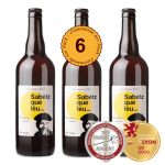 Pack 6 Bières Sabetz Que Leu 75cl Enfants, lorsque nous étions trop turbulents, mon grand-père levait son béret et annon