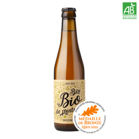 Bière Bio de Printemps Fruitée et très aromatique, notre BIO de Printemps marque l’arrivée des beaux jours. Des saveurs 